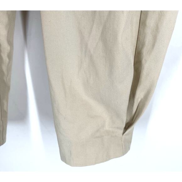 Zara Tan Casual Trouser Pants Women's Small Pleated - Picture 7 of 8